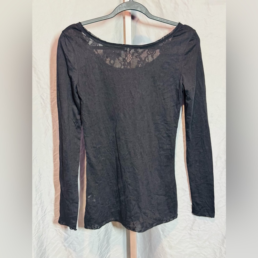 My tribe black long sleeved top size S